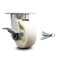 Service Caster 5 Inch Kingpinless Nylon Wheel Swivel Caster with Brake and Swivel Lock SCC SCC-KP30S520-NYR-SLB-BSL - alternate 1